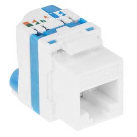 Патч-корд Vention прямой UTP cat.6a, RJ45 угол 90 - 5м. черный