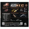 Материнская плата Gigabyte A520M K V2 (V1.1), AM4, AMD A520, 2xDDR4, 4xSATA, 1xM.2, 1xPCIe 3.0 x16, 1xHDMI, 1xVGA, 1x 1Gb LAN, 2xUSB-A 2.0, 4xUSB 3.2 Gen 1, 3x3.5 мм, 7.1, mATX