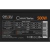 Блок питания Ginzzu CB500 12CM черный,24+4p,PCI-E, 4*SATA, 3*IDE,оплетка MB, кабель питания