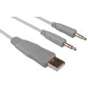 Гарнитура Defender Ghost LED белый, проводная, USB / 2 x mini jack 3.5 мм, подсветка