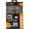 Кабель HDMI 19M/M,ver. 2.1, 8K@60 Hz 3m метал разъемы, нейлоновая оплетка Telecom <TCG300-3M>