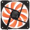 Вентилятор для корпуса Digma DFAN-LED-RED черный, 120 мм, 1200 об/мин, 23 дБ, 4 pin