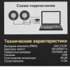 Акустическая система 2.0 ExeGate EX287054RUS Disco 120 (питание USB, 2х3Вт (6Вт RMS), 100-20000Гц, черный)