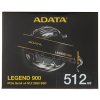 Накопитель SSD ADATA LEGEND 900, 512Gb, PCIe 4.0 x4, M.2 2280, NVMe, R/W 6200/2300, с радиатором