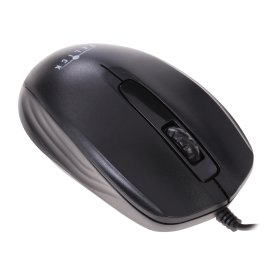 Мышь проводная Oklick 115S черный/красный, 1200 dpi, USB, кнопки - 3