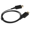 Кабель HDMI Wize WAVC-HDMIUS-1M 1 м, v.2.0, 19M/19M, 4K/60 Hz 4:4:4, 36 AWG, HDCP 2.2,ультратонкий, позол.разъемы, черный, пакет