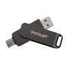 Флешка USB Patriot 32Gb Rage R550 USB 3.2 Gen 1 Swing Type-A+C PE32GR550DSAD черный