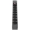 Блок розеток горизонтальный ExeGate ServerPro PDU-19H801 Al-8S-C14-SW, 19", 1U, Алюминий, 8 Schuko, С14, выкл. с подсветкой, черный