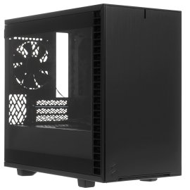 Компьютерный корпус MiniITX ExeGate MI-209 Black, miniITX/mATX, (M400, 80мм), 2*USB, Audio