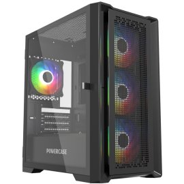 Компьютерный корпус ZALMAN P30 V2, MATX, черный, WINDOW, 2x3.5", 3x2.5", 1xUSB TYPE-C, 1xUSB 3.0, SIDE 2x120мм ARGb, REAR 1x120мм ARGb, VGA support