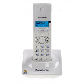 Телефон беспроводной (DECT) Panasonic KX-TG1711RUW (белый) АОН, Caller ID,12 мелодий звонка,подсветка дисплея,поиск трубки