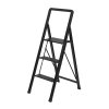 Стремянка MASTER HOUSE Арья (алюминиевая), 3 ступени, цвет черный 84165