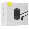 Сетевое зарядное устройство Baseus PowerCombo Cube Power Strip 3AC+2U+2C 30W 1.5m EU Cluster Black, E00066400117-00