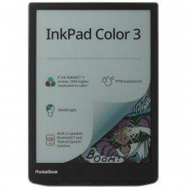 Электронная книга Digma Syne 6" E-ink HD Pearl 758x1024 600MHz 128Mb/4Gb/SD/microSDHC/подсветка дисплея темно-серый (в компл.:обложка)