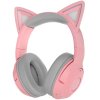 Беспроводные наушники Razer Kraken Kitty V2 BT Quartz Edition розовый, охватывающие, Bluetooth, RGB-подсветка (ушки), до 40 ч