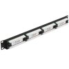 Патч-панель Rexant 19", 1U, 24 порта RJ-45, категория 5e, UTP неэкранированная, черная