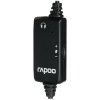 Гарнитура Rapoo H120 чёрный, проводная, USB