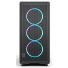 Корпус Fractal Design Epoch Black TG RGB Light Tint, Midi-Tower, чёрный, 3 x 120 мм