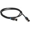 Патч-корд Vention прямой SFTP cat.8 RJ45 - 1м. черный Тканевая оплетка