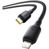 Baseus Silky Series Fast Charging Cable Type-C to iP 20W 1m Cluster Black P10377700113-00
