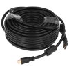 Кабель HDMI Cablexpert CCF2-HDMI4-20M, 19M/19M, v2.0, медь, позол.разъемы, экран, 2 фер.кольца, 20м, черный, пакет
