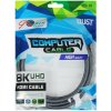 Кабель HDMI 19M/M,ver. 2.1 8KX60Hz (Econom) оплетка 2m iOpen ACG859A-2.0