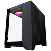Компьютерный корпус Powercase Vision Micro, Black, Tempered Glass, 4х 120мм 5-color fan, черный, mATX (CVBM-L4)