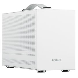 Компьютерный корпус без блока питания PCCooler I100 PRO MESH GY, Mesh Compact, серый, SPCC, no fans ITX 60/300/SFX PSU support; 1x2.5", 1x3.5", 2xPCI 1xUSB-C 3.1 308x128x190mm