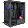 Компьютерный корпус Miditower ExeGate EVO-8225-EVO800 (ATX, БП EVO800RGb с вент. 12см, 2*USB+1*USB 3.0, черный, 2 вент. с RGb подсветкой и полоса на передней панели, боковая панель - закаленное стекло)
