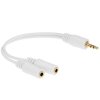 Кабель-разветвитель аудио сигнала Gembird CCA-415W (переходника для наушников) белый
