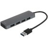 Baseus UltraJoy Series 4-Port HUB Lite 15cm Space Grey USB-A to USB 3.0*4+USB-C 5V, B0005280B811-10