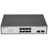 Коммутатор неуправляемый PoE ORIGO Unmanaged Switch 8x1000Base-T PoE, 2x1000Base-X SFP, PoE Budget 120W, 19" w/brackets