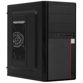 Компьютерный корпус Aerocool / Formula Cs-105, mATX, без БП, 187x361x355мм (ШxГxВ), USB 3.0 x1, USB 2.0 x1, металл 0,5мм, 120-мм вентилятор в комплекте, черный