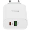 Сетевое зарядное устройство HOCO (6931474740526) C80A RAPIDO PD+QC3.0 + кабель 8PIN-TYPE-C белый