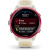 Смарт-часы Garmin Forerunner 570 слоновая кость, малиновый безель, ремешок манго 42мм