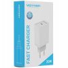 Сетевое зарядное устройство Vention на 1 порт USB C QC 4.0 белый