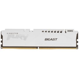 Оперативная память Kingston Fury Beast, DDR5, 16Gb (1x16Gb), 6000MHz, CL36, DIMM, с радиатором, белый