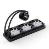 Система жидкостного охлаждения Jonsbo TG-420 ARGB Black, 420 мм, 3x140 мм, 800-1800 об/мин, 20.3-36.2 дБ, 4-pin PWM, 300 Вт, ARGB, черный