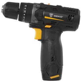 Дрель-шуруповерт аккумуляторная ИНТЕРСКОЛ ДА-13/18ВК, Аккумуляторный, 18В, 2 АКБ, Кейс