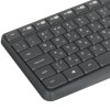 Комплект клавиатура+мышь Logitech MK235 беспроводной, USB, 1000 DPI, серый (заводская гравировка)