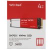 Накопитель SSD WD Red SN700 WDS400T1R0C, 4Tb, PCIe 3.0 x4, M.2 2280, NVMe, R/W 3400/3100