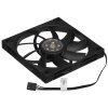 Вентилятор для корпуса DEEPCOOL FT12 SLIM черный, 120 мм, 1850 об/мин, 25.6 дБ, 4 pin