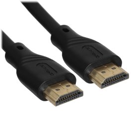 Кабель аудио-видео Cactus CS-HDMI.2-2 HDMI (m)/HDMI (m) 2м. Позолоченные контакты черный