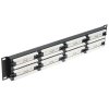 Патч-панель UTP 19" 48 port кат.6 ExeGate разъем KRONE&110 (dual IDC), 2U, RoHS, черный