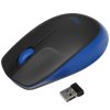 Мышь беспроводная Logitech M190 черный/синий, 1000 dpi, радиоканал, USB, кнопки - 3