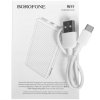 Портативный аккумулятор Powerbank Borofone BJ33D Creed 50000mAh, белый