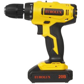 Дрель-шуруповерт аккумуляторная ИНТЕРСКОЛ ДА-13/18ВК, Аккумуляторный, 18В, 2 АКБ, Кейс