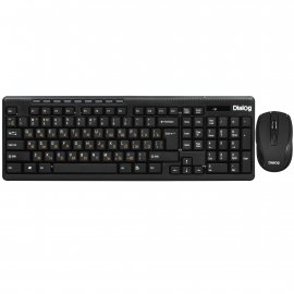 Комплект клавиатура+мышь Dialog Pointer KMROP-4020U беспроводной, USB, 1600 DPI, чёрный