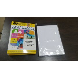 Фотобумага матовая односторонняя (Hi-image paper) 13х18, 230 г/м, 50 л.