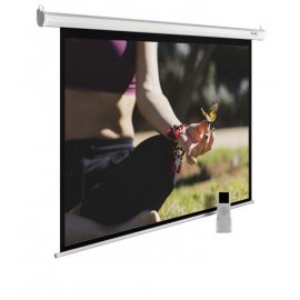 Экран Cactus 197x200см MotoExpert CS-PSME-200x200-WT 1:1 настенно-потолочный рулонный белый (моторизованный привод)